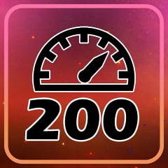 Icon for 200 km/h