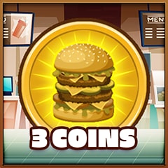 Icon for 3 coins collected