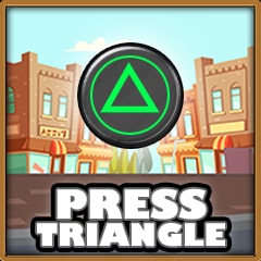 Icon for Press Triangle button