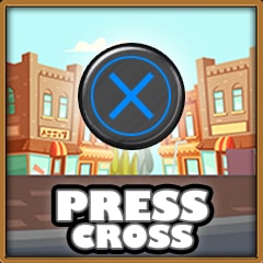 Icon for Press Cross button