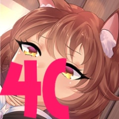 Icon for Cat girl in skirt 4C