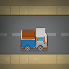Icon for Help Frogo get across double road