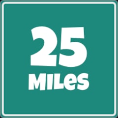 Icon for 25 miles