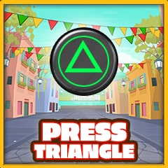 Icon for Press Triangle button