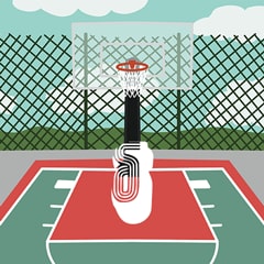 Icon for The official rim height for courts is set at 10 ft or 3.05 meters.
