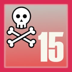 Icon for 15 deaths