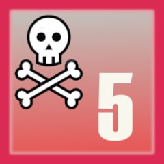 Icon for 5 deaths