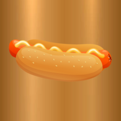 Icon for Sausage, Ketchup, Mayo, pickled cucumber
