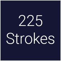 '225 Strokes' achievement icon