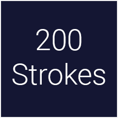 '200 Strokes' achievement icon