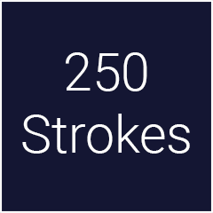 '250 Strokes' achievement icon