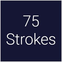 '75 Strokes' achievement icon