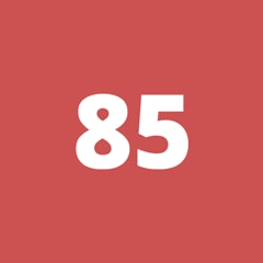 Icon for Accumulated score of 85