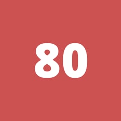 Icon for Accumulated score of 80