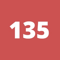 Icon for Accumulated score of 135