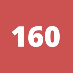 Icon for Accumulated score of 160