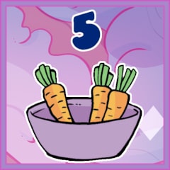Icon for 5 carrots
