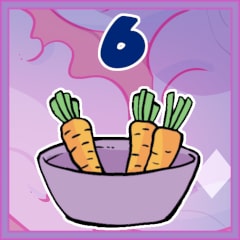 Icon for 6 carrots