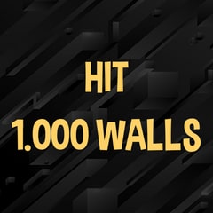 Icon for Hit 1.000 walls.