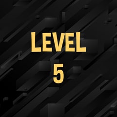 Icon for Complete level 5.