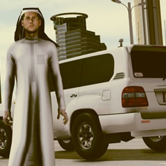 Play in Abo Ghasim character