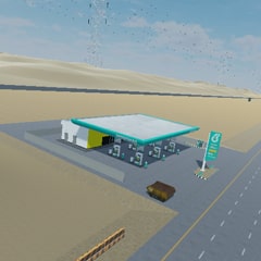Discover the first gas station