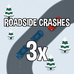 Crash 3 times into the roadside