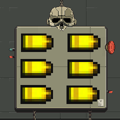 Six bullets, more than enough to kill anything that moves