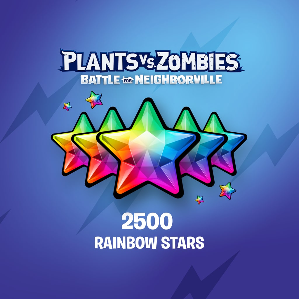 Plants vs. Zombies™ : La Bataille de Neighborville – 2 000 (+500 en prime) étoiles arc-en-ciel