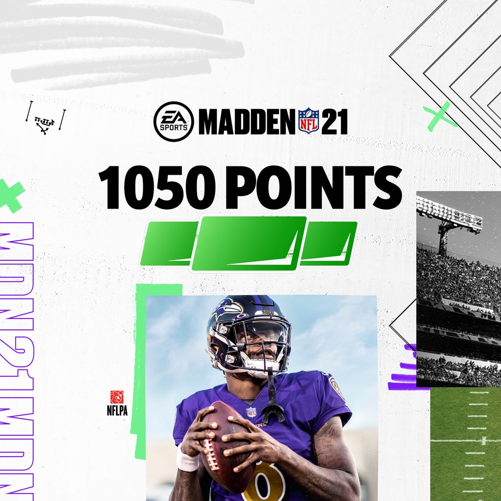 《MADDEN NFL 21》- 1,050 Madden 點數 (英文版)