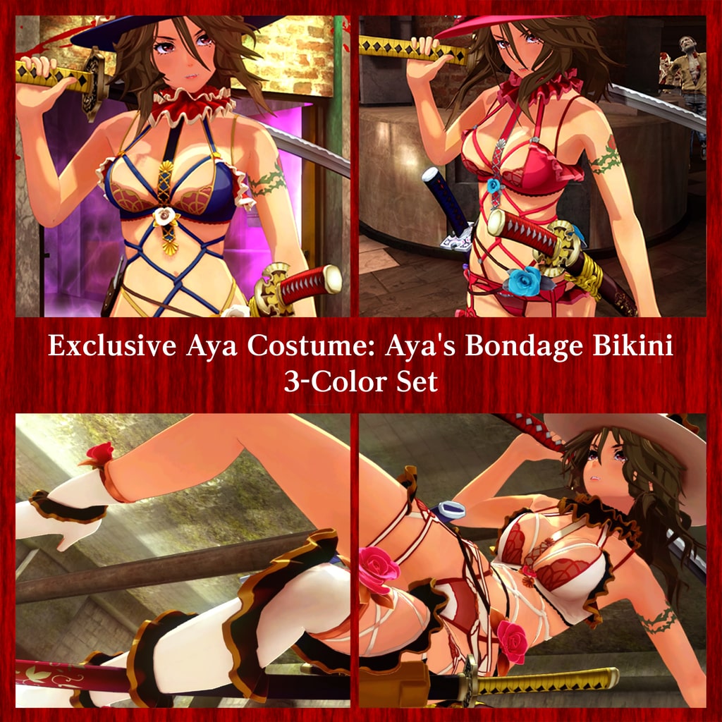 Exclusive Aya Costumes: Aya's Bondage Bikini 3-Color Set (Add-On)
