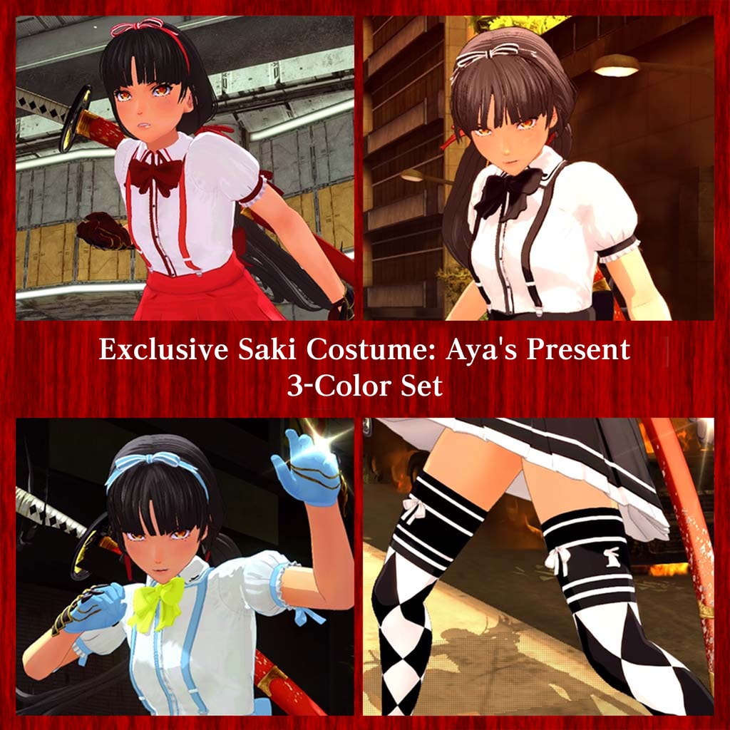 Exclusive Saki Costumes: Aya's Present 3-Color Set (Add-On)