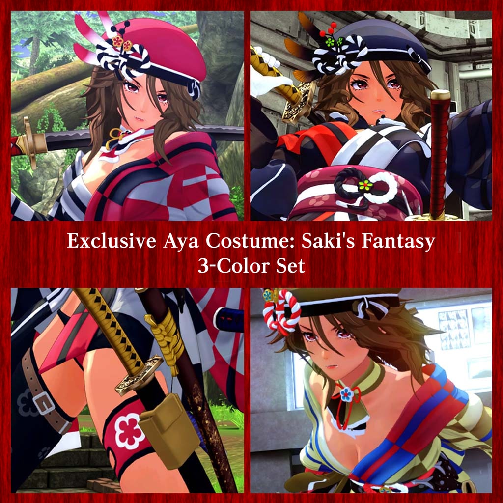 Exclusive Aya Costumes: Saki's Fantasy 3-Color Set (Add-On)