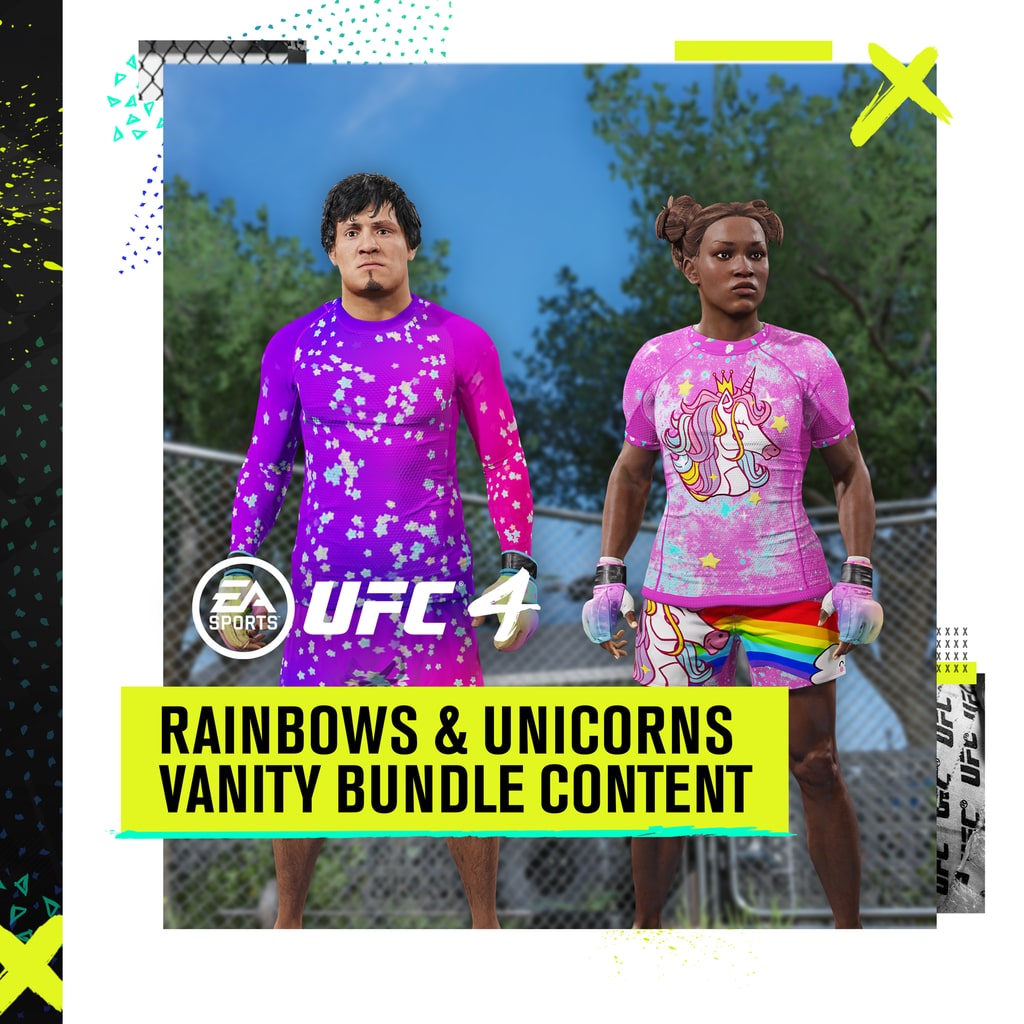 UFC® 4: arco-íris & conj. de vaidade de unicórnios