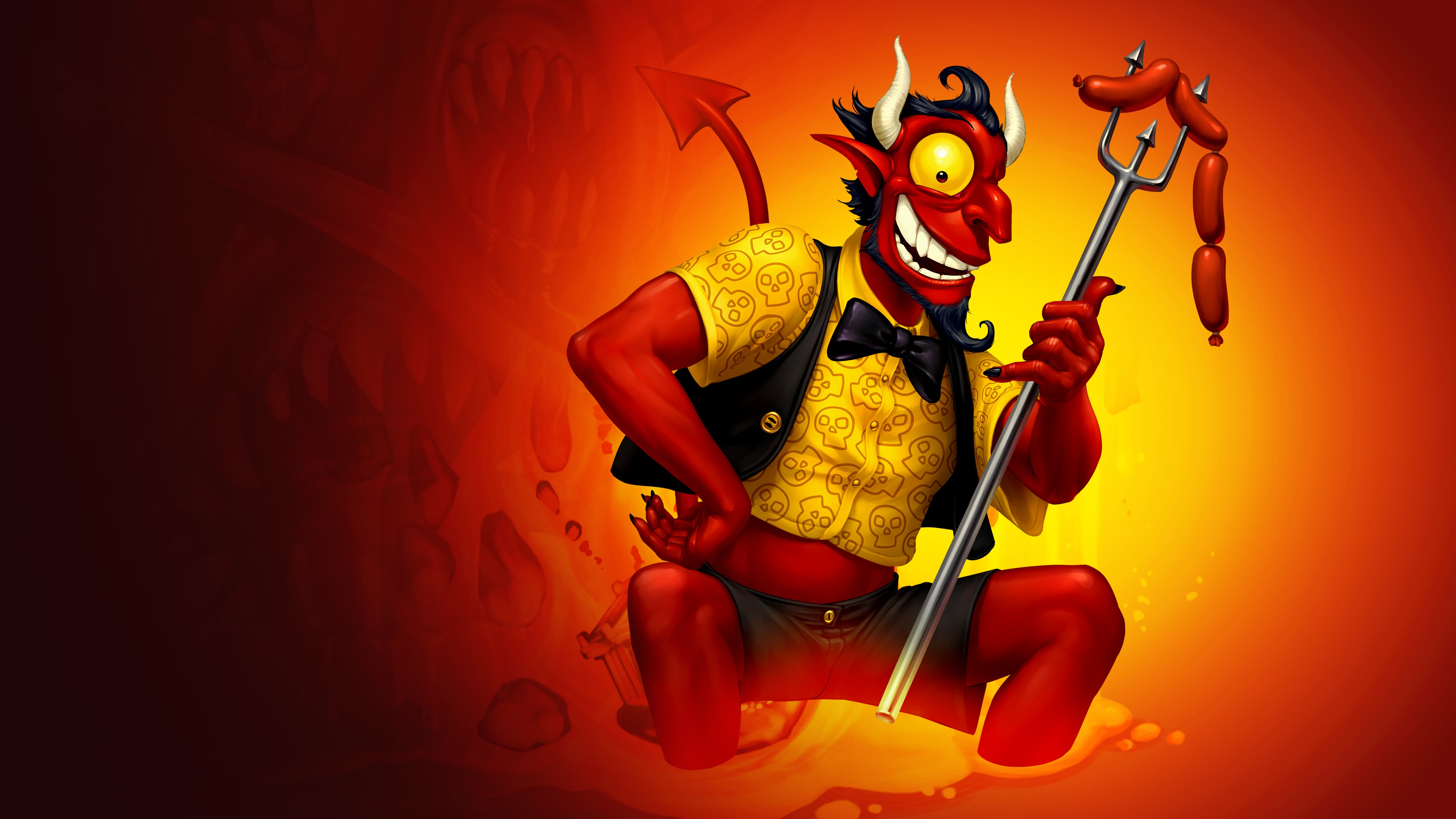doodle devil fire