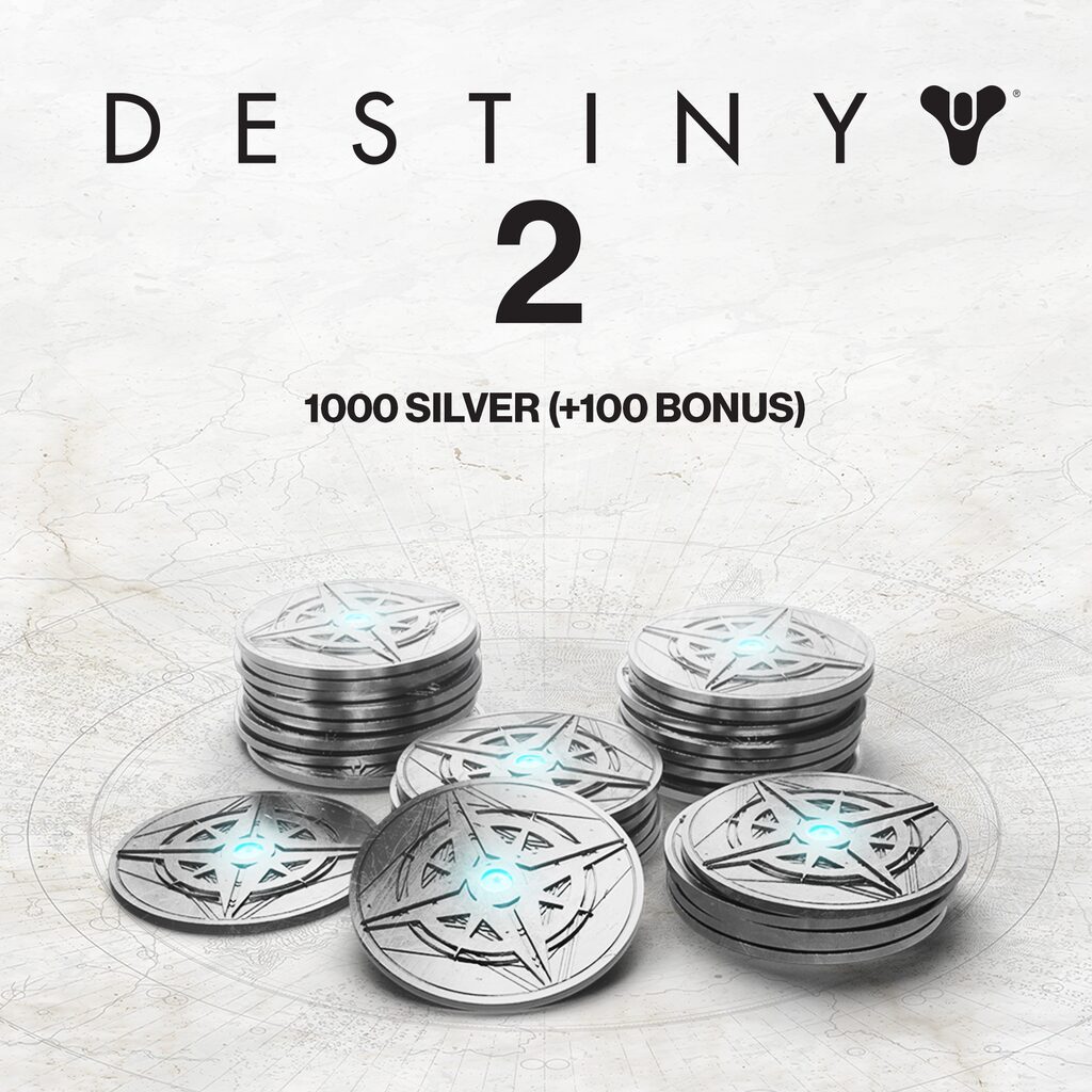 1000 (+100 مكافأة) فضة Destiny 2