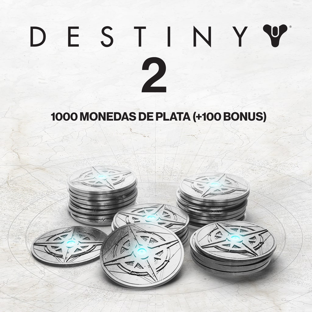 1000 (+100 extra) monedas de plata de Destiny 2