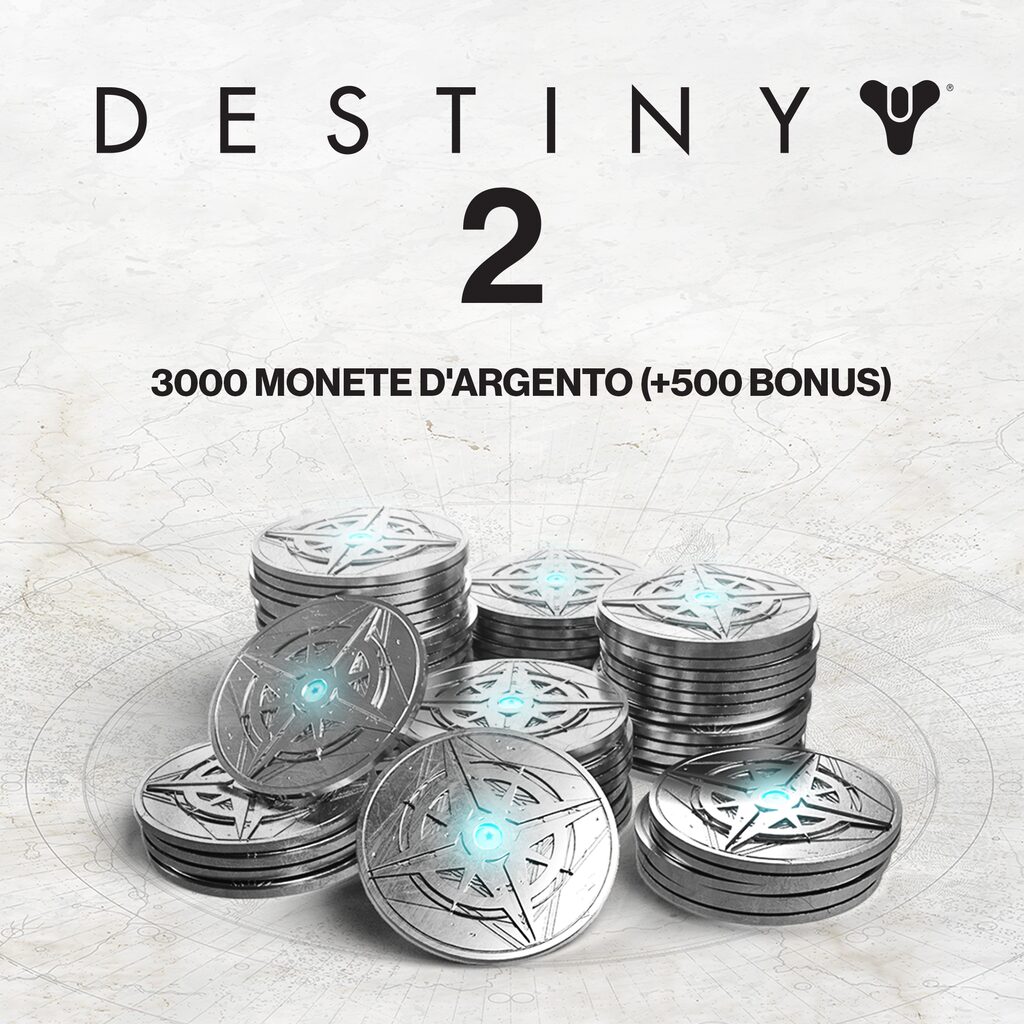 3000 (+500 bonus) Monete d'argento di Destiny 2