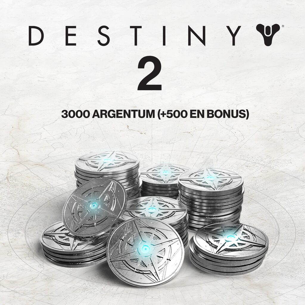 3000 (+ 500 en bonus) Argentum de Destiny 2