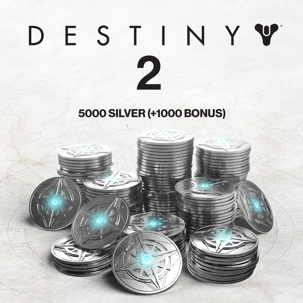 5000 (+1000 مكافأة) فضة Destiny 2