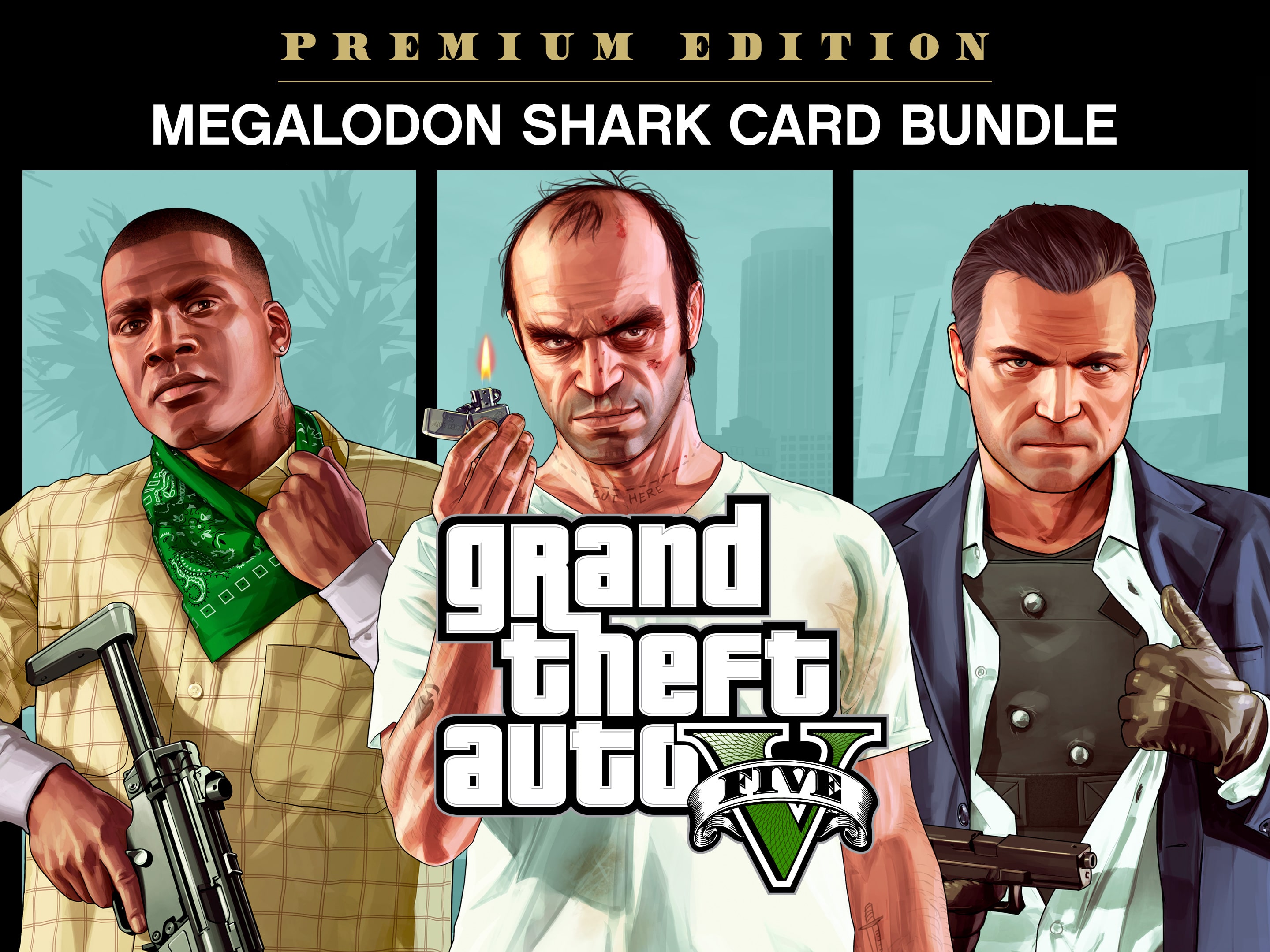 GTA V: Premium Online Edition & Whale Shark Card Bundle (Rockstar) PC -  PentaKill Store - Gift Card e Games