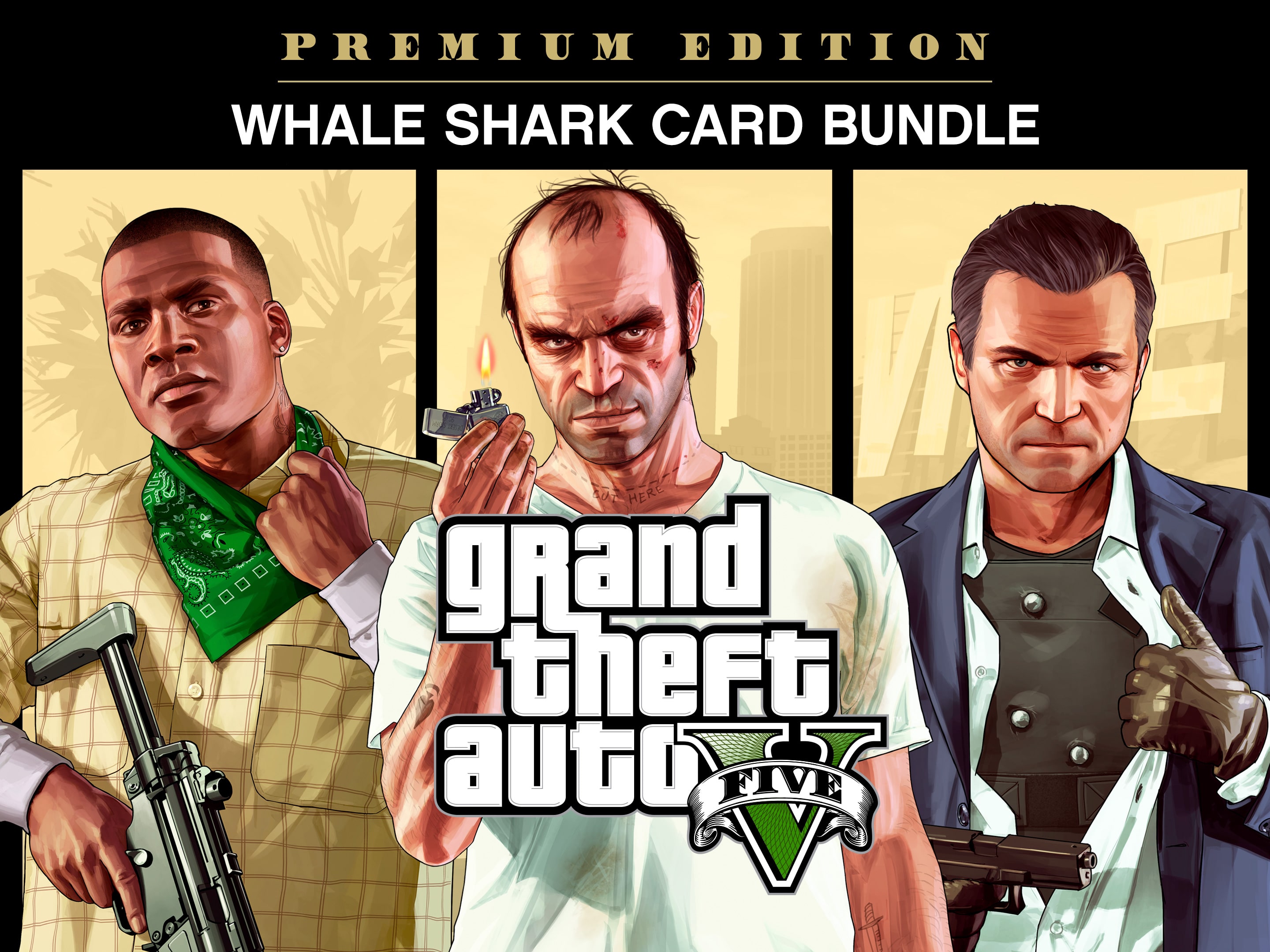 helaas wastafel druk Grand Theft Auto V: Premium Edition & Great White Shark Card Bundle