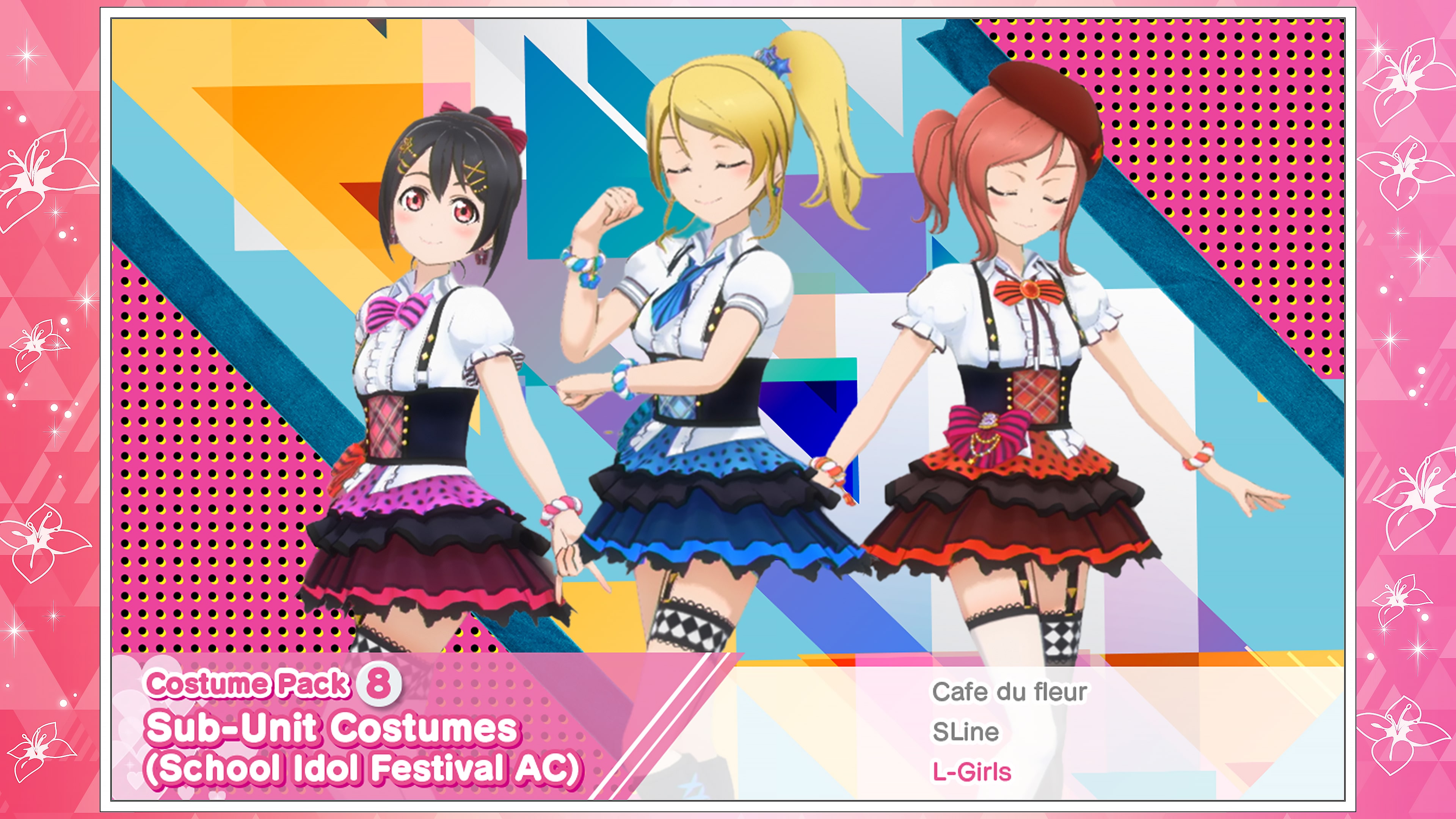 Love Live! Costume Pack 8: Sub-Unit Costumes (School Idol