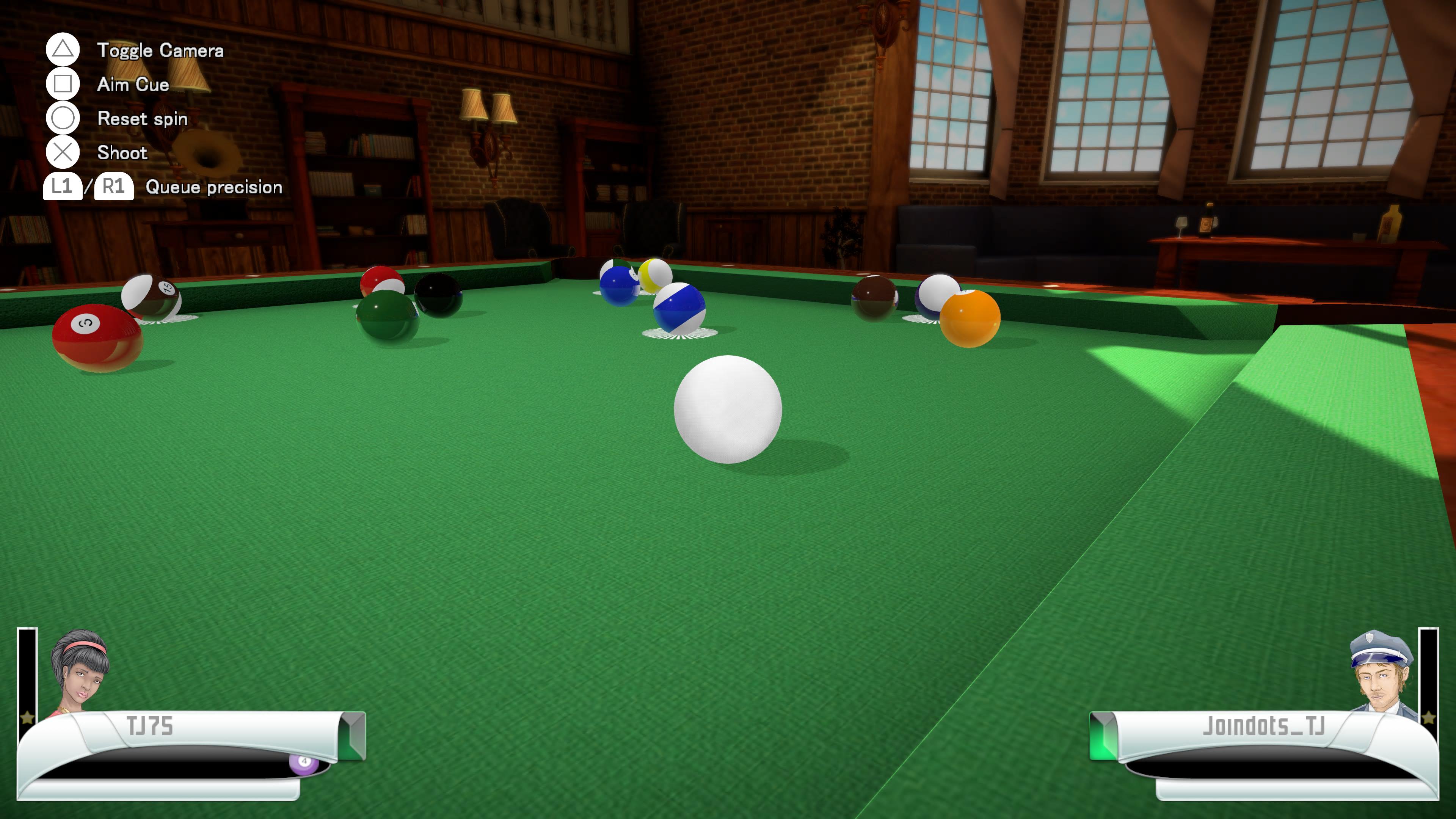 Jogo Sortudo Com Cartão De Jogo Com Billiard Pool De Diamantes