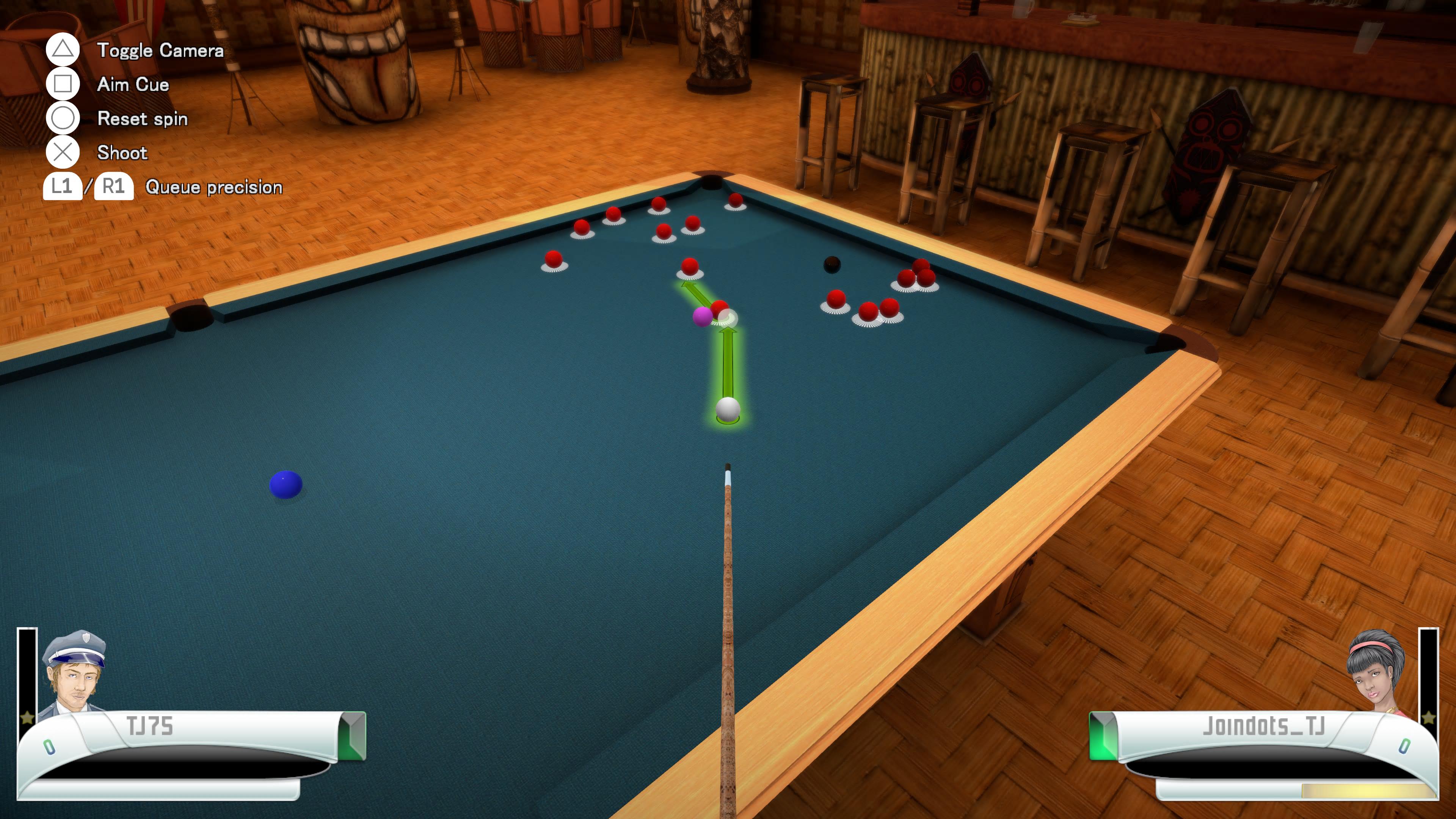 Play PlayStation Billiards Online in your browser 