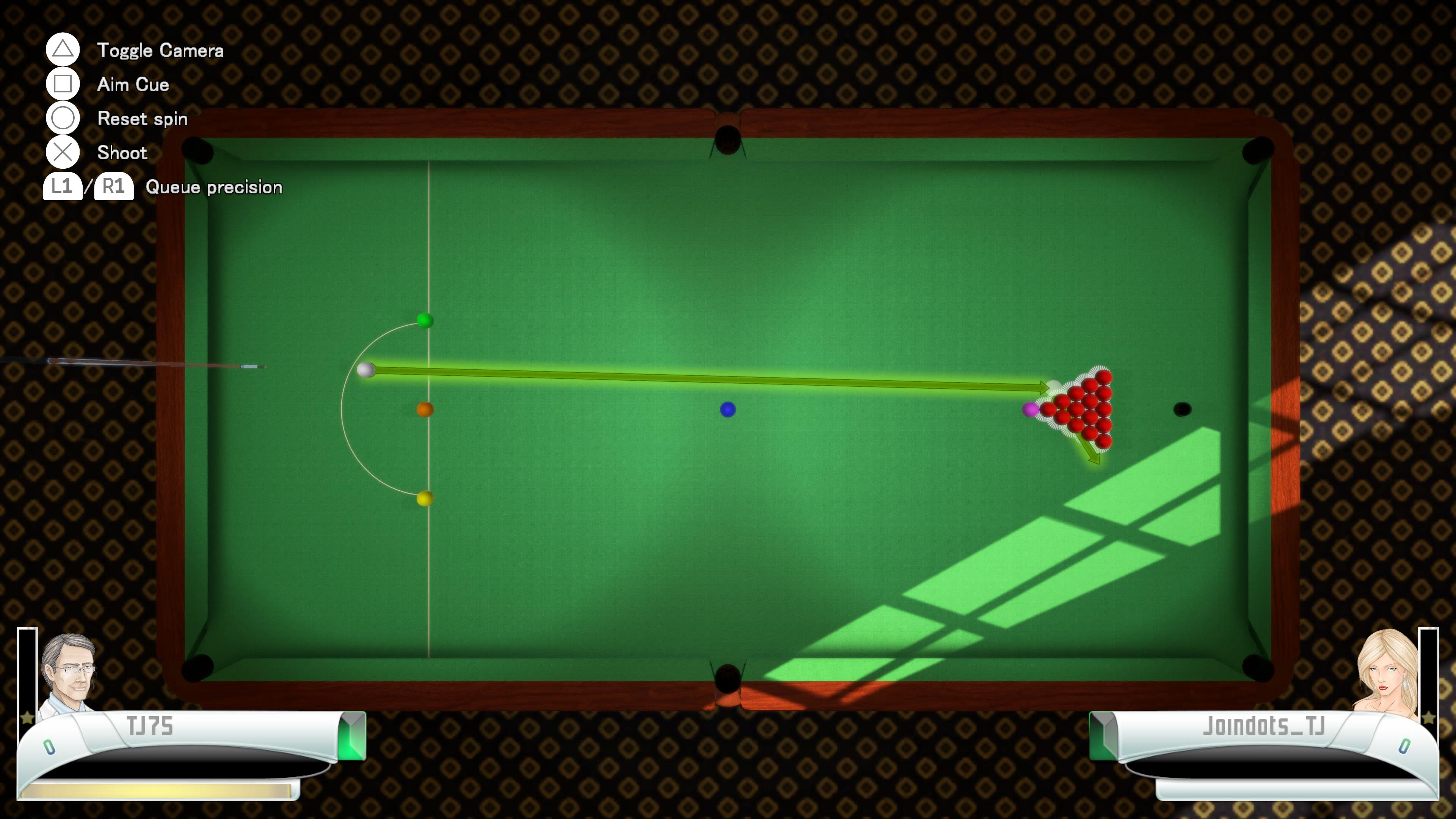 Play PlayStation Billiards Online in your browser 