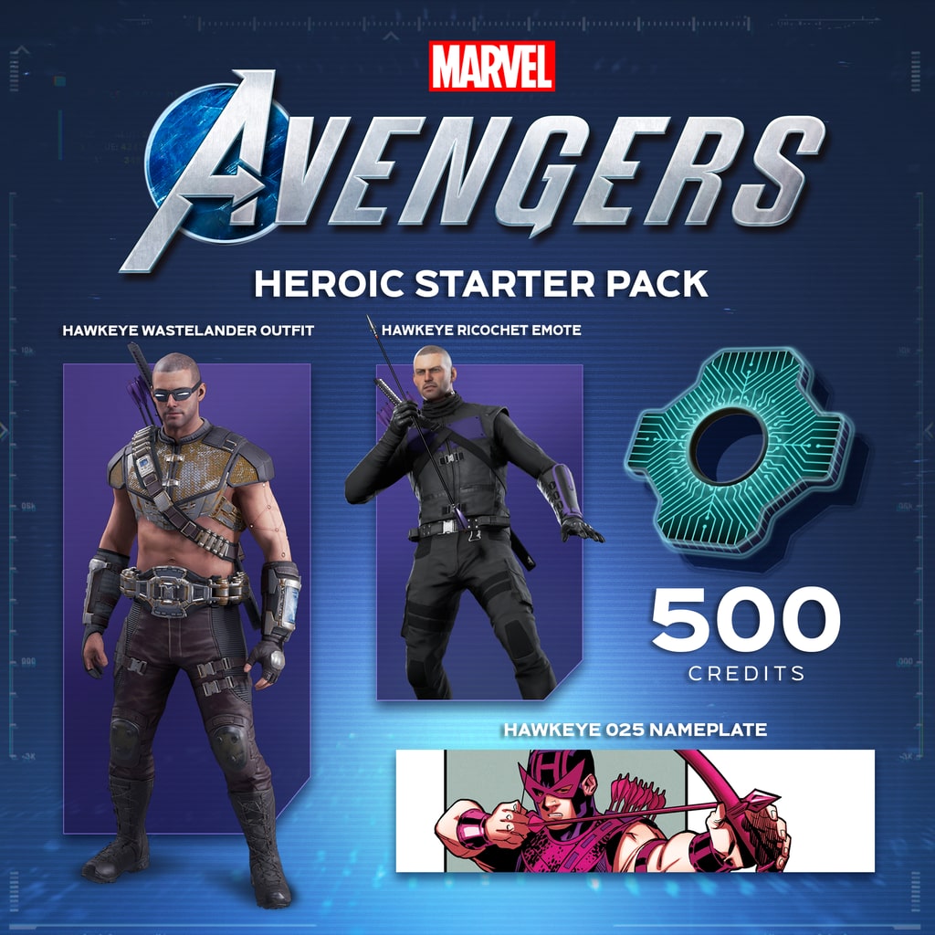 Pacote Heroico para Iniciantes de Marvel's Avengers