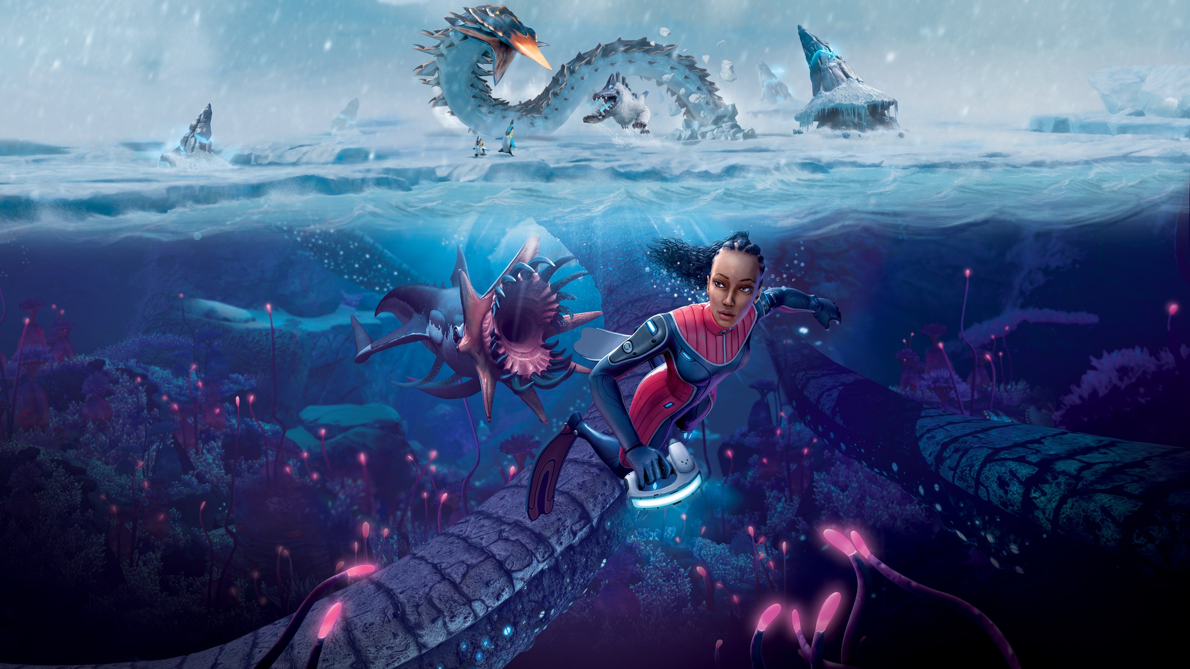 Игра сабнатика. Игра Subnautica below Zero. Сабнатика Белов Зеро. Subnautica Белов Зеро. Subnautica батофобия.