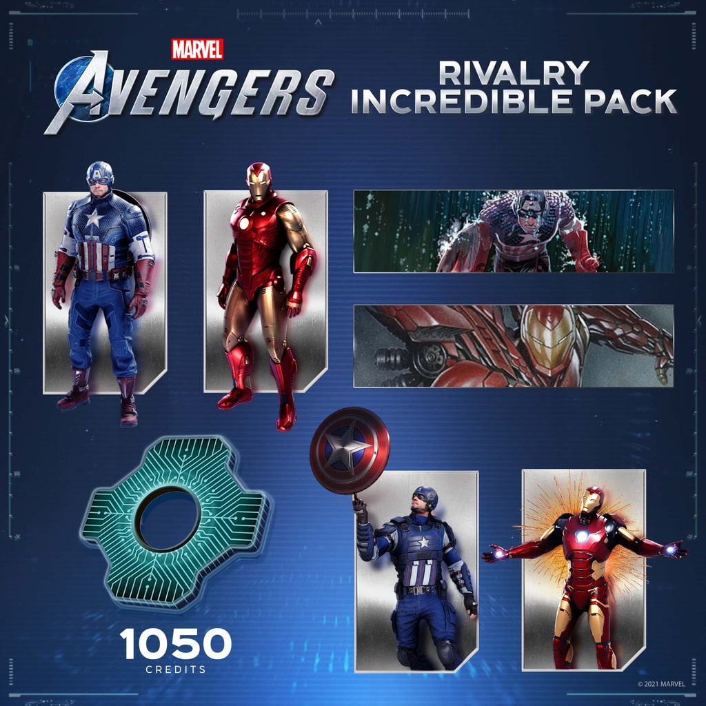 Pacote Rivalidade - Incrível de Marvel's Avengers - PS5