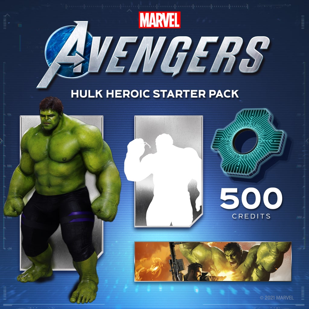 Pacote Heroico para Iniciantes do Hulk de Marvel's Avengers - PS5